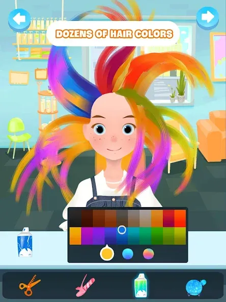 Взломанная Hair salon games : Hairdresser  [МОД Unlimited Money] — полная версия apk на Андроид screen 5