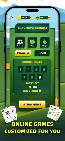 Взлом Play Nine: Golf Card Game (Плей Найн)  [МОД Unlocked] — последняя версия apk на Андроид screen 5