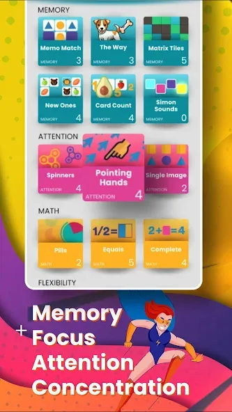 Взломанная Brain Power — Working memory  [МОД Mega Pack] — стабильная версия apk на Андроид screen 3