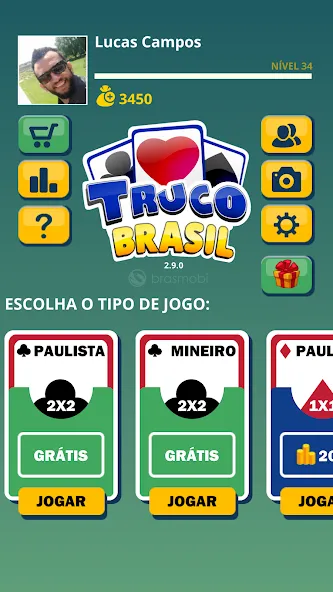 Скачать взломанную Truco Brasil — Truco online (Труко Бразиль)  [МОД Unlimited Money] — последняя версия apk на Андроид screen 2