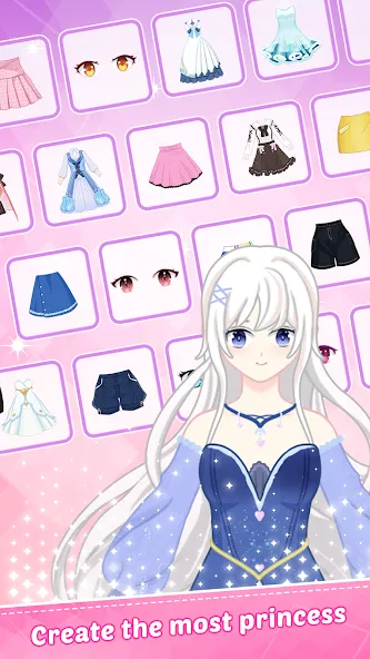 Скачать взлом Princess Dress Up — Sweet Doll (Принцесса нарядиться)  [МОД Unlocked] — стабильная версия apk на Андроид screen 4