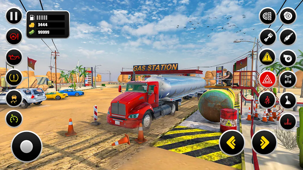 Скачать взломанную Gas Station Simulator Games  [МОД Бесконечные деньги] — последняя версия apk на Андроид screen 1