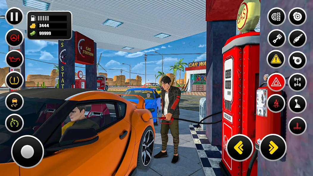 Скачать взломанную Gas Station Simulator Games  [МОД Бесконечные деньги] — последняя версия apk на Андроид screen 2