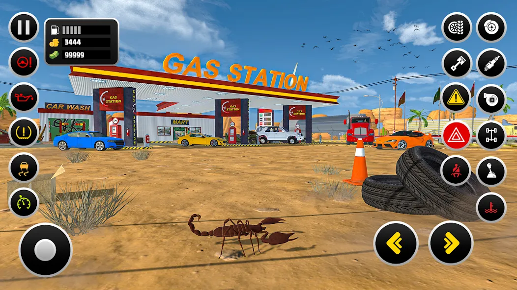 Скачать взломанную Gas Station Simulator Games  [МОД Бесконечные деньги] — последняя версия apk на Андроид screen 3