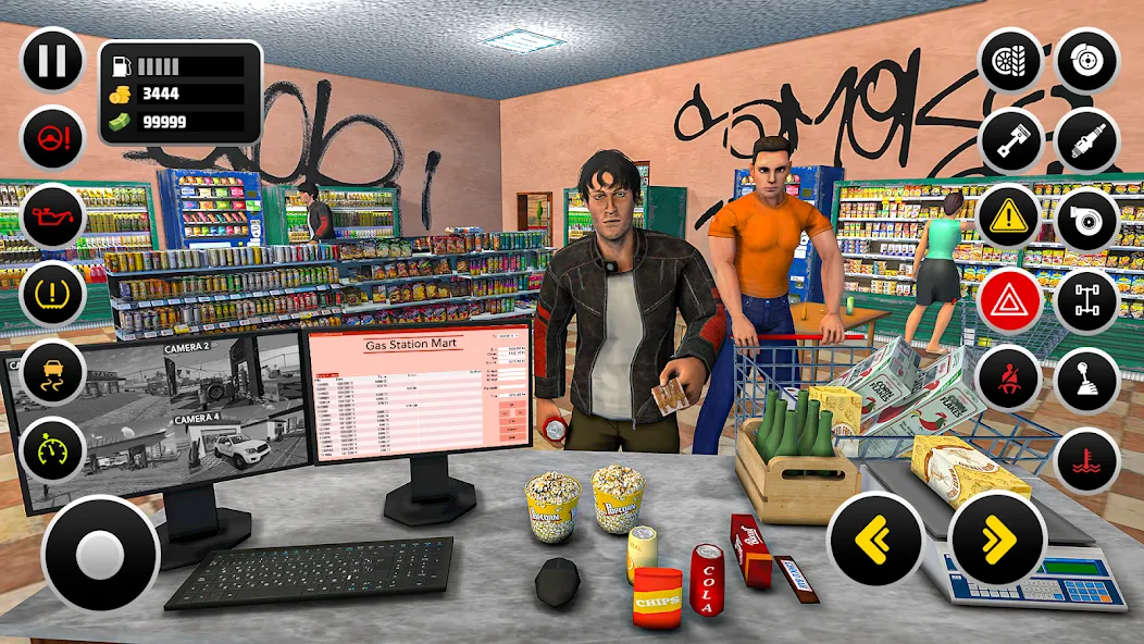 Скачать взломанную Gas Station Simulator Games  [МОД Бесконечные деньги] — последняя версия apk на Андроид screen 5