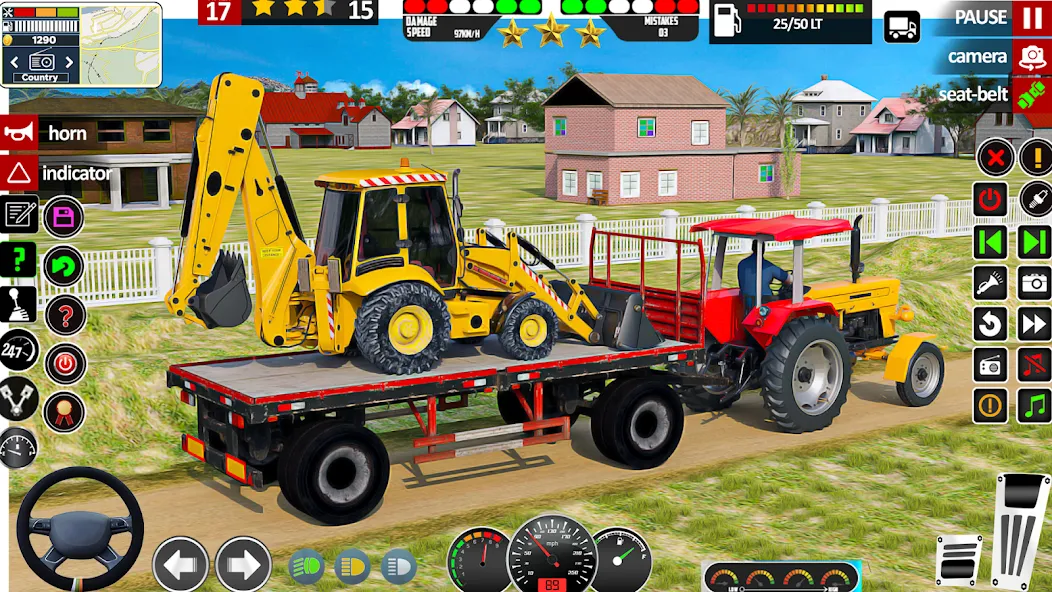 Скачать взломанную Indian Tractor Game Farming 3D  [МОД Все открыто] — полная версия apk на Андроид screen 1