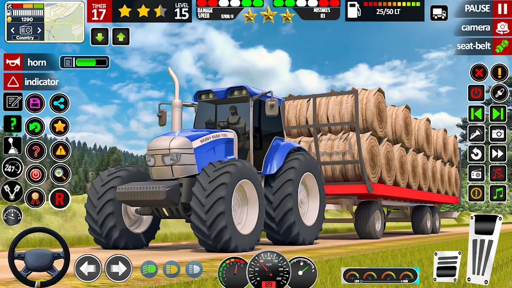 Скачать взломанную Indian Tractor Game Farming 3D  [МОД Все открыто] — полная версия apk на Андроид screen 5