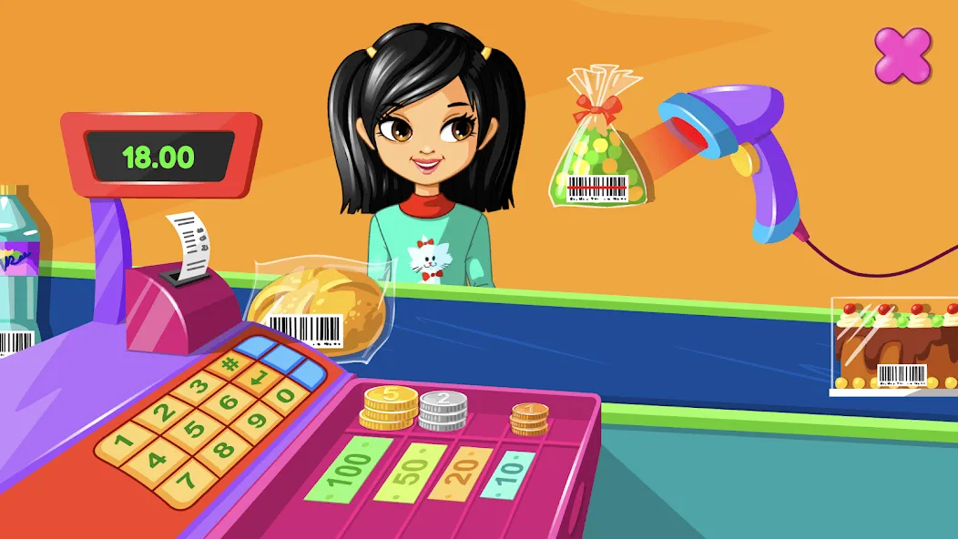 Взломанная Supermarket Game  [МОД Unlimited Money] — стабильная версия apk на Андроид screen 1