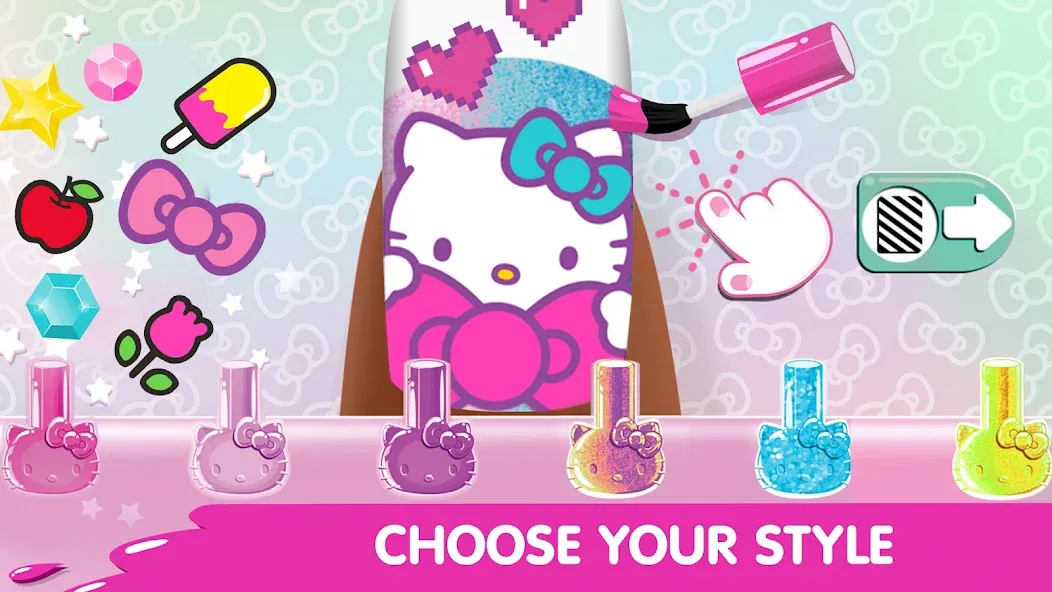 Взломанная Hello Kitty Nail Salon  [МОД Unlocked] — последняя версия apk на Андроид screen 2