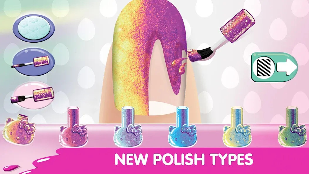 Взломанная Hello Kitty Nail Salon  [МОД Unlocked] — последняя версия apk на Андроид screen 5