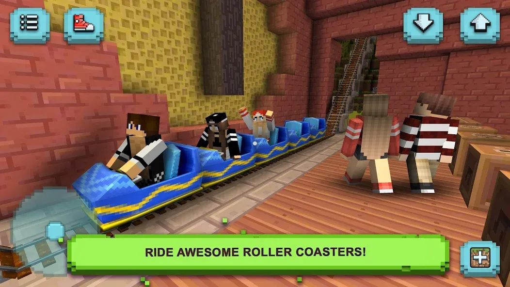 Скачать взлом Theme Park Craft: Build & Ride  [МОД Menu] — стабильная версия apk на Андроид screen 3