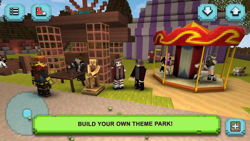 Скачать взлом Theme Park Craft: Build & Ride  [МОД Menu] — стабильная версия apk на Андроид screen 5