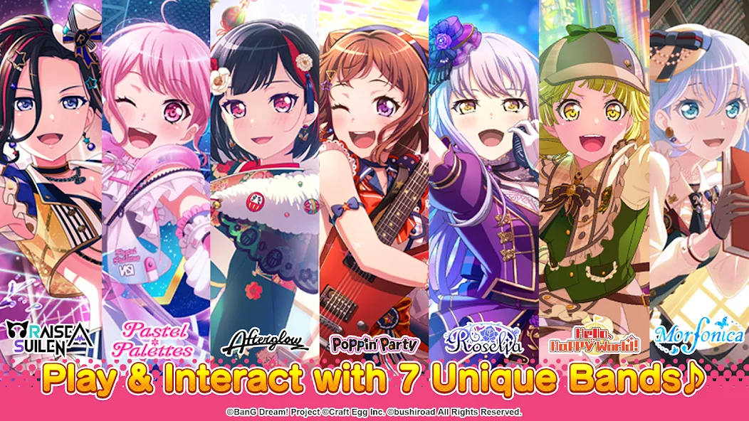 Взлом BanG Dream! Girls Band Party!  [МОД Mega Pack] — стабильная версия apk на Андроид screen 4