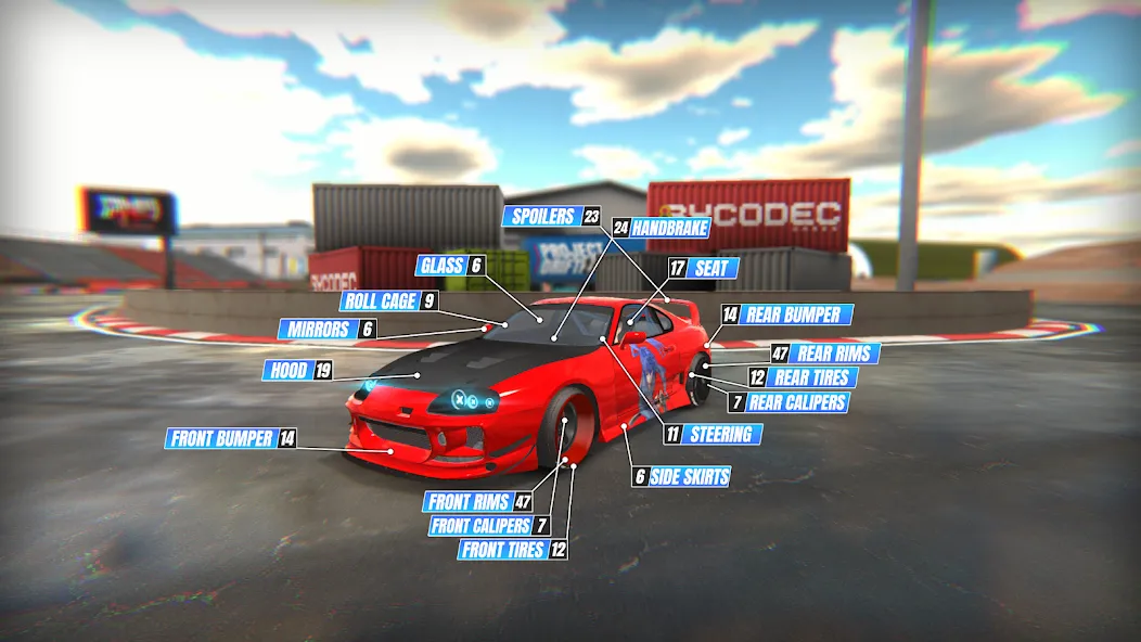 Скачать взлом Project Drift 2.0 : Online  [МОД Mega Pack] — последняя версия apk на Андроид screen 3