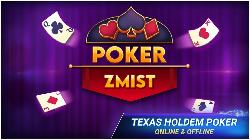 Скачать взлом Poker Texas Holdem (Покер Техасский Холдем)  [МОД Бесконечные монеты] — стабильная версия apk на Андроид screen 1