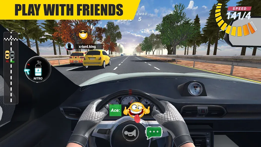 Взломанная Racing Online:Car Driving Game  [МОД Menu] — полная версия apk на Андроид screen 2