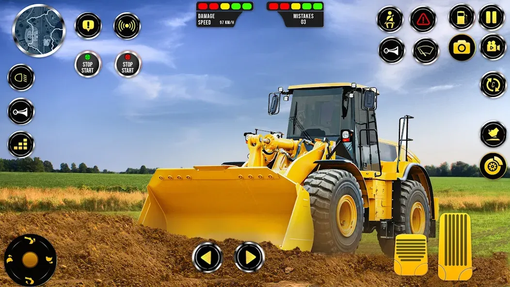 Скачать взлом Construction Machine Real JCB  [МОД Mega Pack] — стабильная версия apk на Андроид screen 2