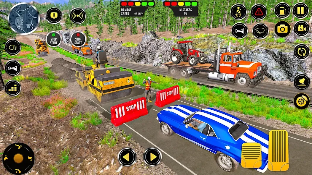 Скачать взлом Construction Machine Real JCB  [МОД Mega Pack] — стабильная версия apk на Андроид screen 4