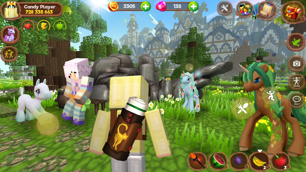 Скачать взломанную Pony World Craft  [МОД Меню] — полная версия apk на Андроид screen 4