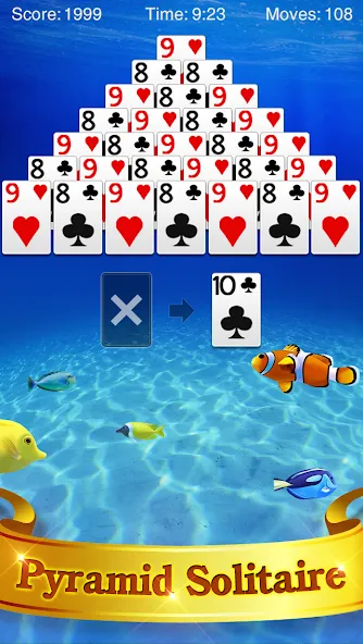 Скачать взлом Pyramid Solitaire  [МОД Много монет] — полная версия apk на Андроид screen 1