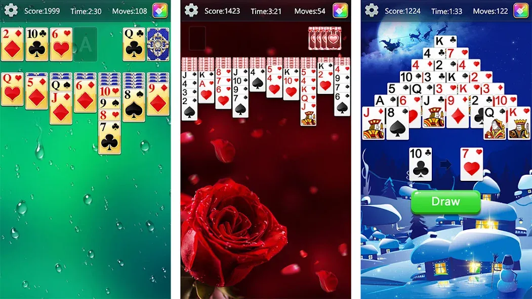 Скачать взлом Solitaire Collection Fun (Солитер Коллекция Фан)  [МОД Бесконечные деньги] — последняя версия apk на Андроид screen 1