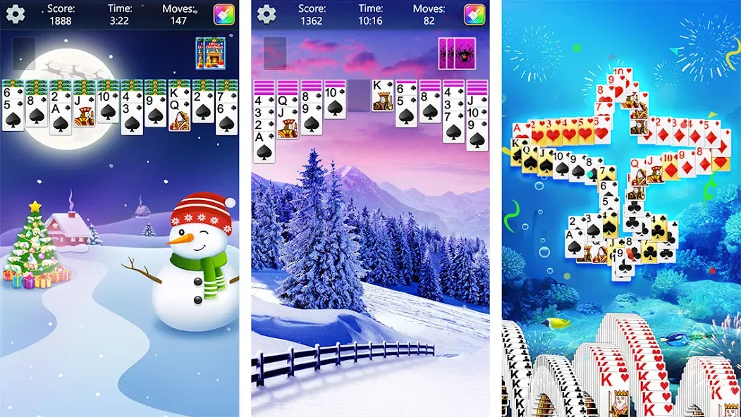 Взломанная Spider Solitaire Fun (Спайдер Солитер Фан)  [МОД Unlocked] — стабильная версия apk на Андроид screen 2