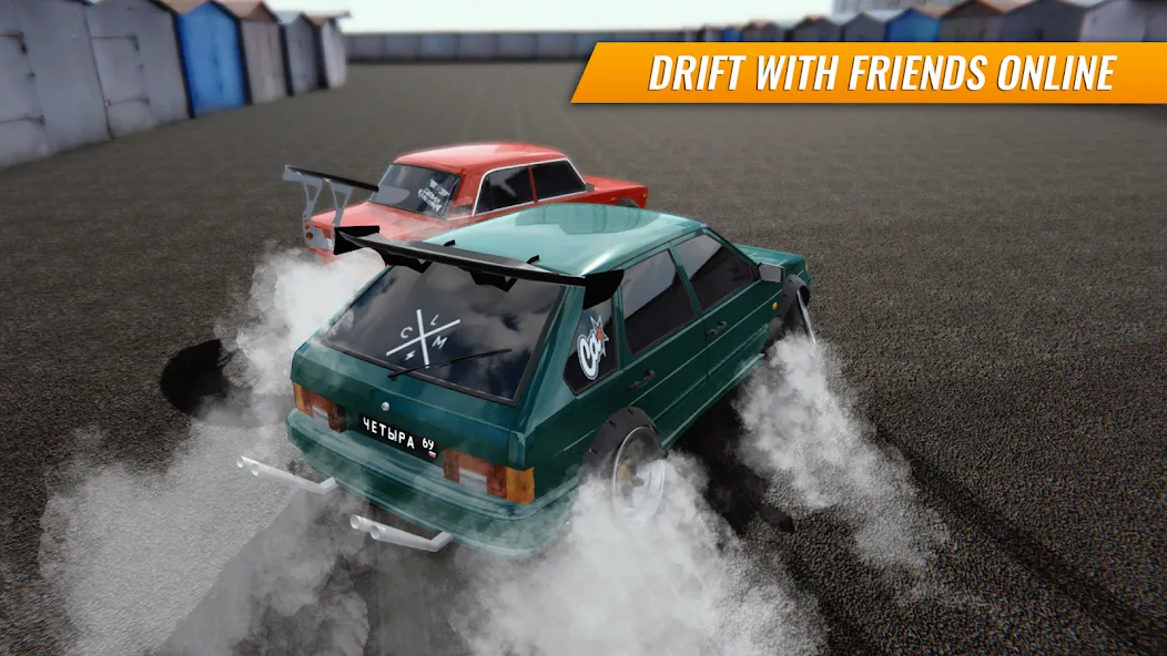 Скачать взлом Russian Car Drift (Ар Си Ди в случае сокращения)  [МОД Menu] — стабильная версия apk на Андроид screen 1