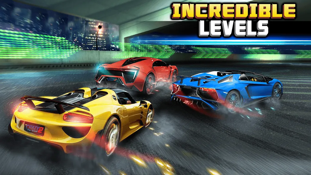 Взломанная Crazy for Speed 2 (Крэйзи фо Спид 2)  [МОД Меню] — последняя версия apk на Андроид screen 2