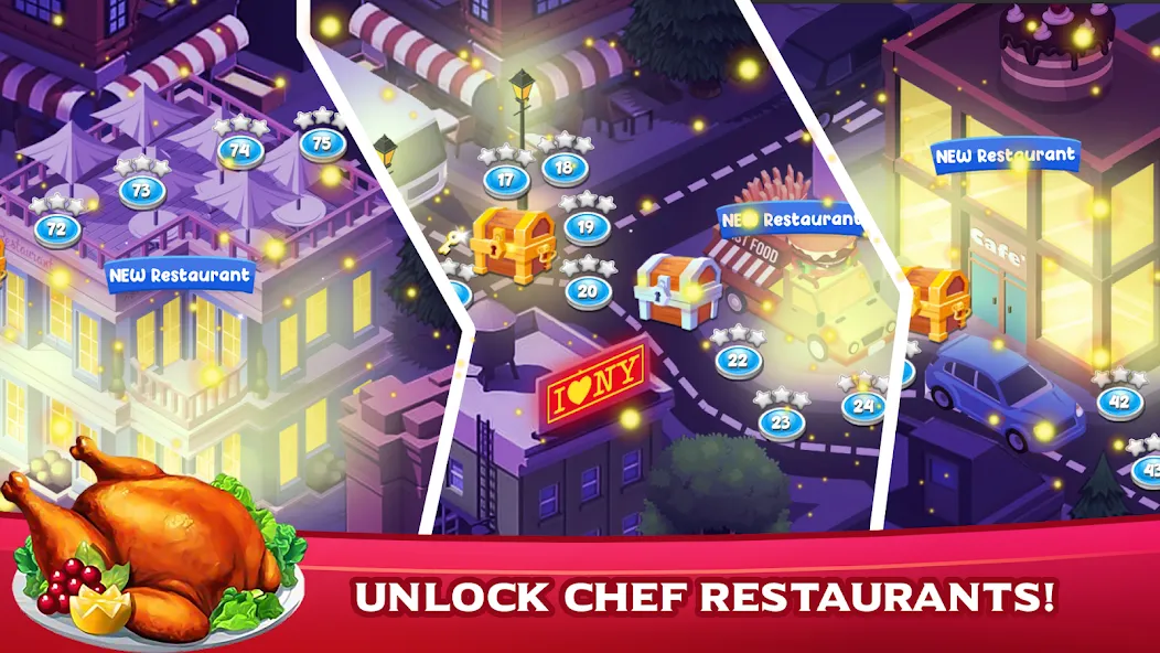 Взломанная Cooking Mastery: Kitchen games  [МОД Бесконечные монеты] — полная версия apk на Андроид screen 2