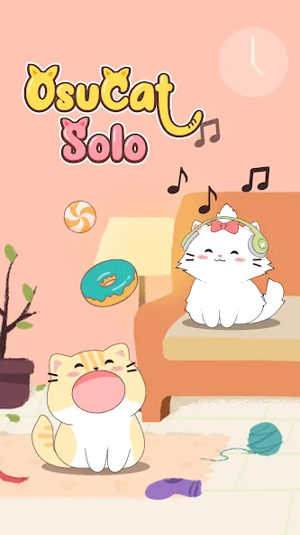 Взломанная OsuCat Solo: Popcat Duet Music (ОсуКэт Соло)  [МОД Бесконечные монеты] — стабильная версия apk на Андроид screen 1