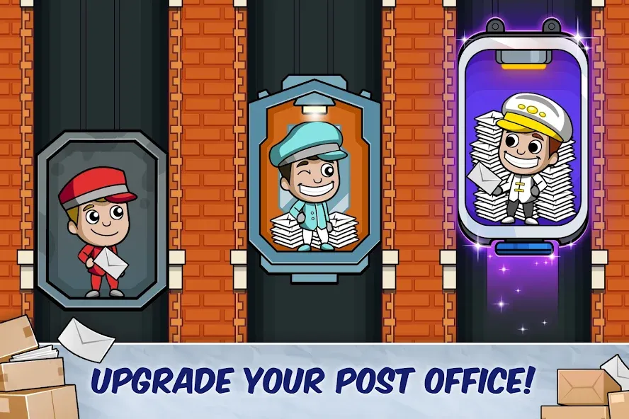 Скачать взлом Idle Mail Tycoon (Айдл Мейл Тайкун)  [МОД Меню] — стабильная версия apk на Андроид screen 4