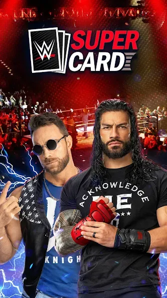 Взломанная WWE SuperCard — Battle Cards (ВВЕ СуперКард)  [МОД Много монет] — стабильная версия apk на Андроид screen 1