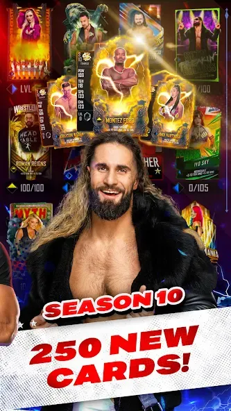 Взломанная WWE SuperCard — Battle Cards (ВВЕ СуперКард)  [МОД Много монет] — стабильная версия apk на Андроид screen 2