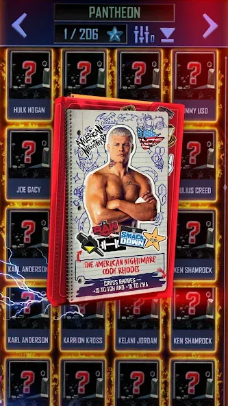 Взломанная WWE SuperCard — Battle Cards (ВВЕ СуперКард)  [МОД Много монет] — стабильная версия apk на Андроид screen 3