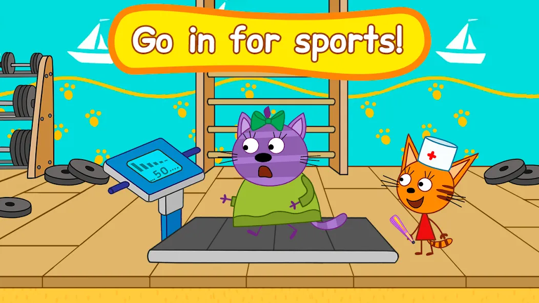 Взломанная Kid-E-Cats: Animal hospital  [МОД Много монет] — стабильная версия apk на Андроид screen 2