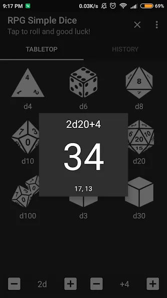 Скачать взлом RPG Simple Dice (РПГ Простые Кости)  [МОД Бесконечные монеты] — полная версия apk на Андроид screen 2