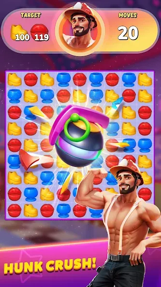 Скачать взлом Party Match (Диско матч)  [МОД Menu] — последняя версия apk на Андроид screen 3