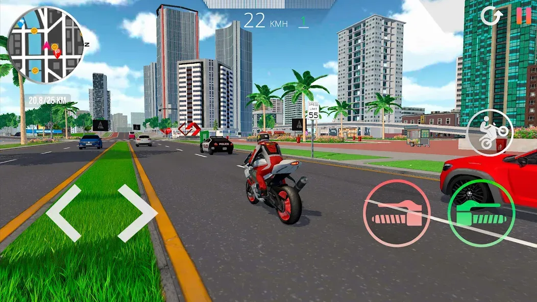 Скачать взлом Motorcycle Real Simulator (Мотоцикл Реальный Симулятор)  [МОД Бесконечные деньги] — последняя версия apk на Андроид screen 4