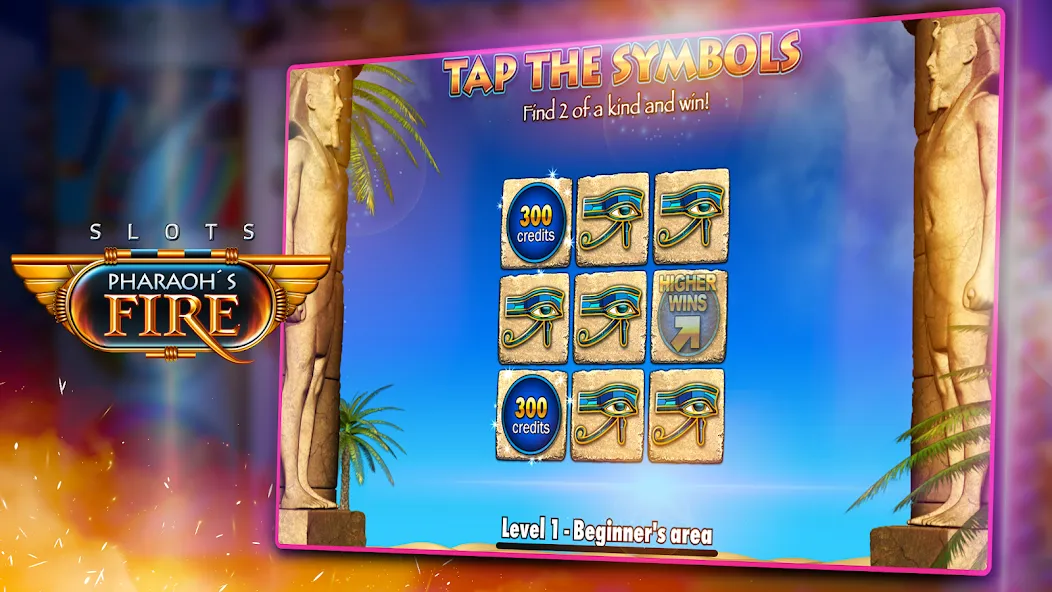 Скачать взлом Slots — Pharaoh's Fire (Слоты)  [МОД Бесконечные монеты] — полная версия apk на Андроид screen 5