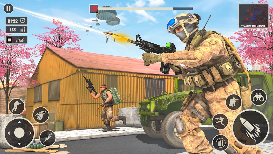 Скачать взлом Offline War Shooting Games 3D  [МОД Меню] — полная версия apk на Андроид screen 1