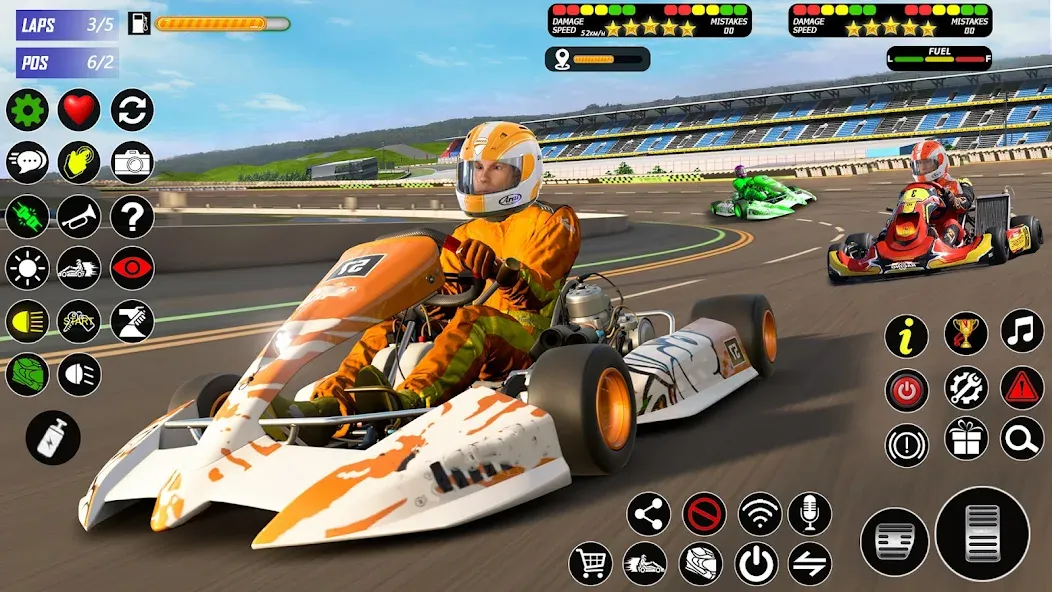 Взломанная Buggy Race: Kart Racing Games  [МОД Mega Pack] — полная версия apk на Андроид screen 1