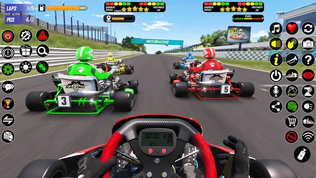 Взломанная Buggy Race: Kart Racing Games  [МОД Mega Pack] — полная версия apk на Андроид screen 3