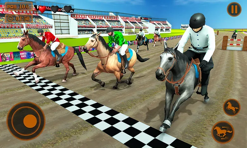 Скачать взлом Mounted Horse Racing Games  [МОД Меню] — полная версия apk на Андроид screen 2