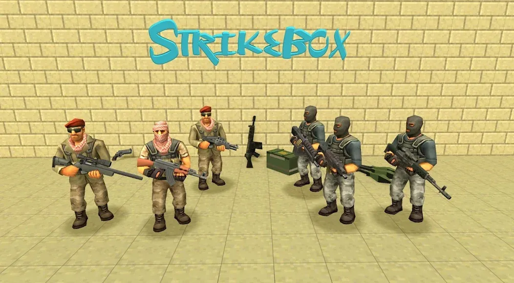 Скачать взлом StrikeBox: Sandbox&Shooter (Страйкбокс)  [МОД Unlocked] — полная версия apk на Андроид screen 4