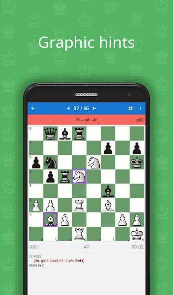 Взлом Mate in 2 (Chess Puzzles)  [МОД Все открыто] — последняя версия apk на Андроид screen 2