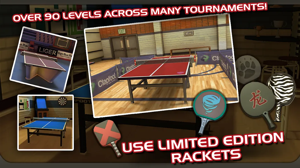 Скачать взлом Ping Pong Masters (Пингпонг мастера)  [МОД Много монет] — стабильная версия apk на Андроид screen 2