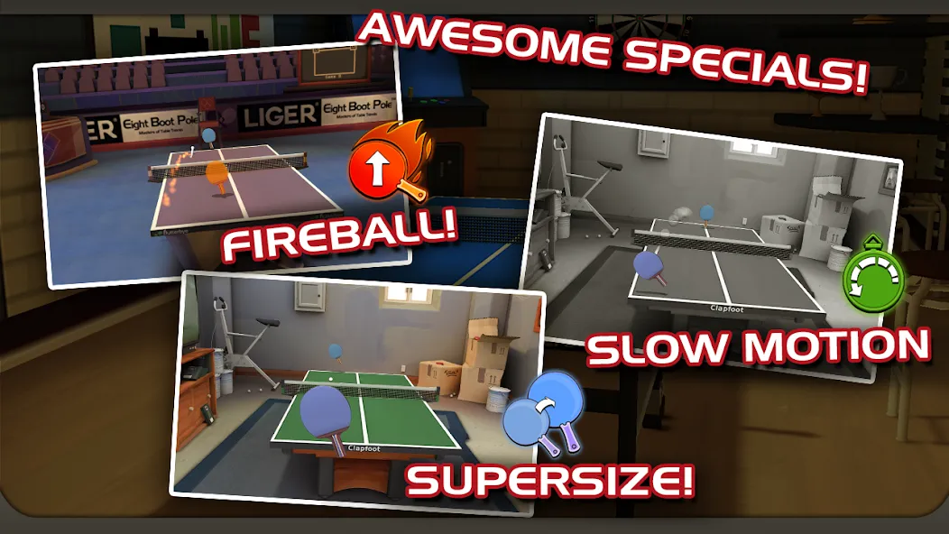 Скачать взлом Ping Pong Masters (Пингпонг мастера)  [МОД Много монет] — стабильная версия apk на Андроид screen 4