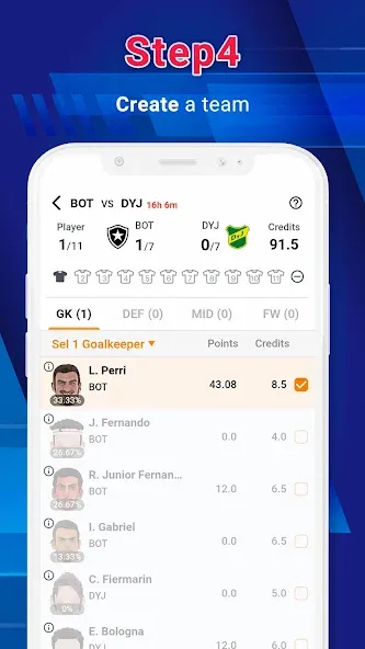 Скачать взлом Legend Fantasy- Fantasy sports (Легенда фэнтези)  [МОД Menu] — стабильная версия apk на Андроид screen 5