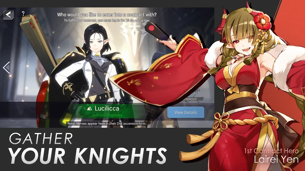 Скачать взлом Lord of Heroes: anime games (Лорд оф Хироес)  [МОД Unlocked] — полная версия apk на Андроид screen 3