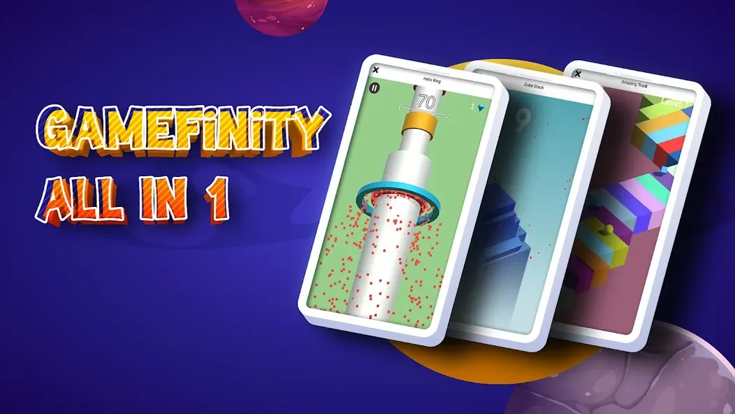 Скачать взлом GameFinity: Arcade Mini games  [МОД Бесконечные монеты] — стабильная версия apk на Андроид screen 1